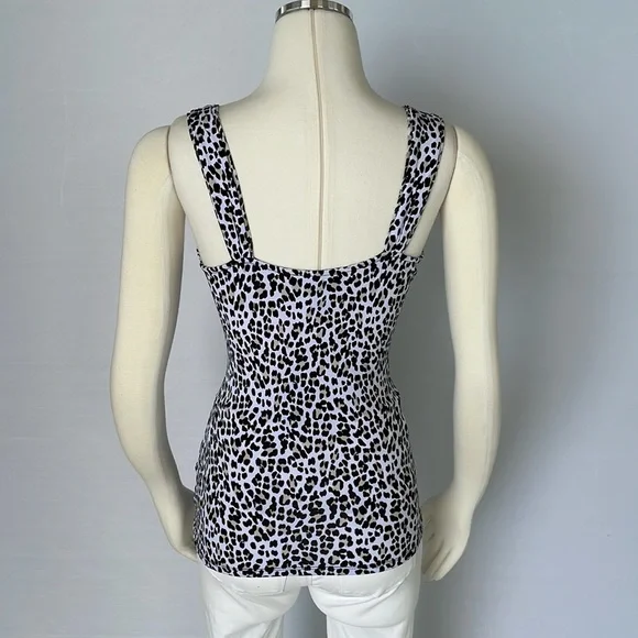 WHBM Leopard Ruffle Top Size Small - Picture 10 of 10